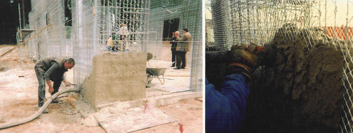 بتن ریزی دیوار jk