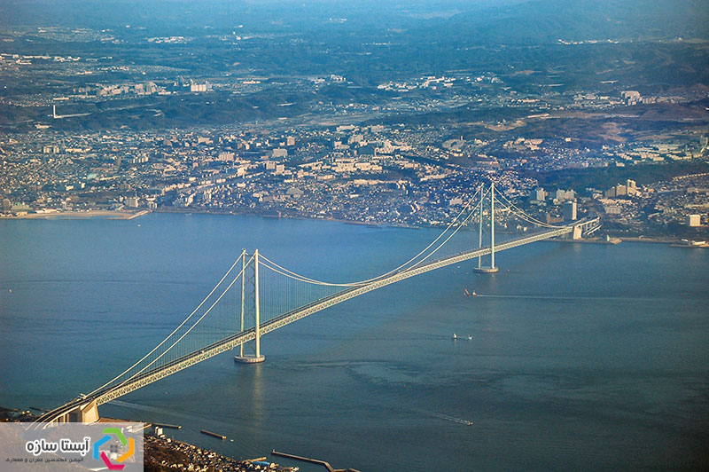 عکس پل آکاشی کای کیو  ، طولانی ترین پل معلق جهان